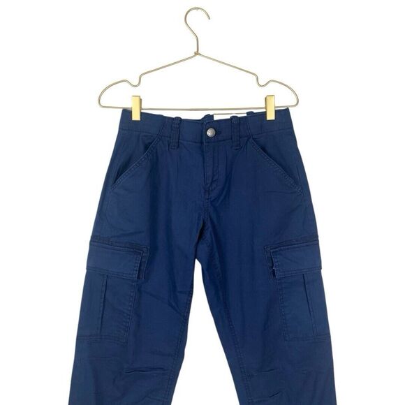 Natural Reflections Size 2 Navy Blue CARGO Pants Cotton Polyester Spandex WP57 - Picture 2 of 11